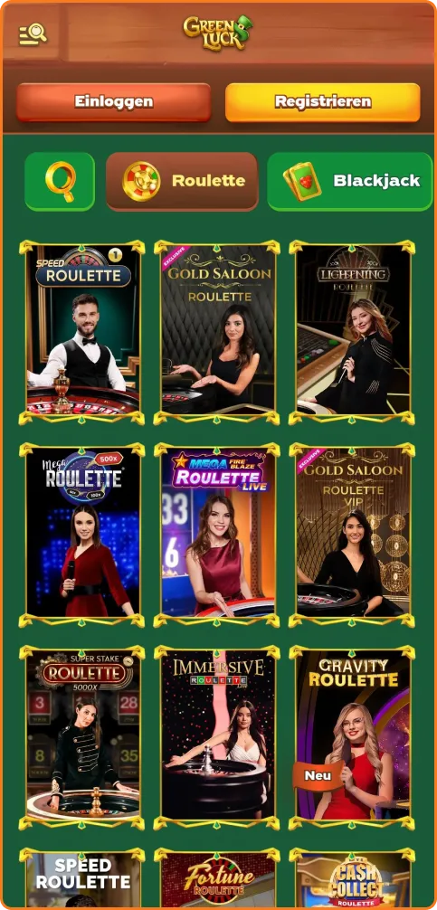 Live-Casino Roulette