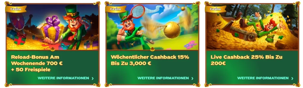 Aktuelle Promo-Aktionen im Greenluck Casino