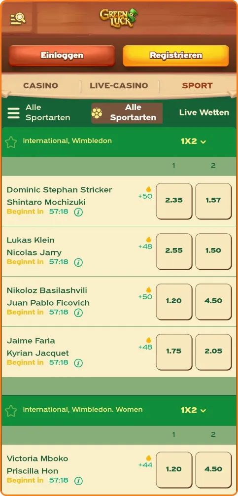 Internationale Sportarten (Wimbledon)